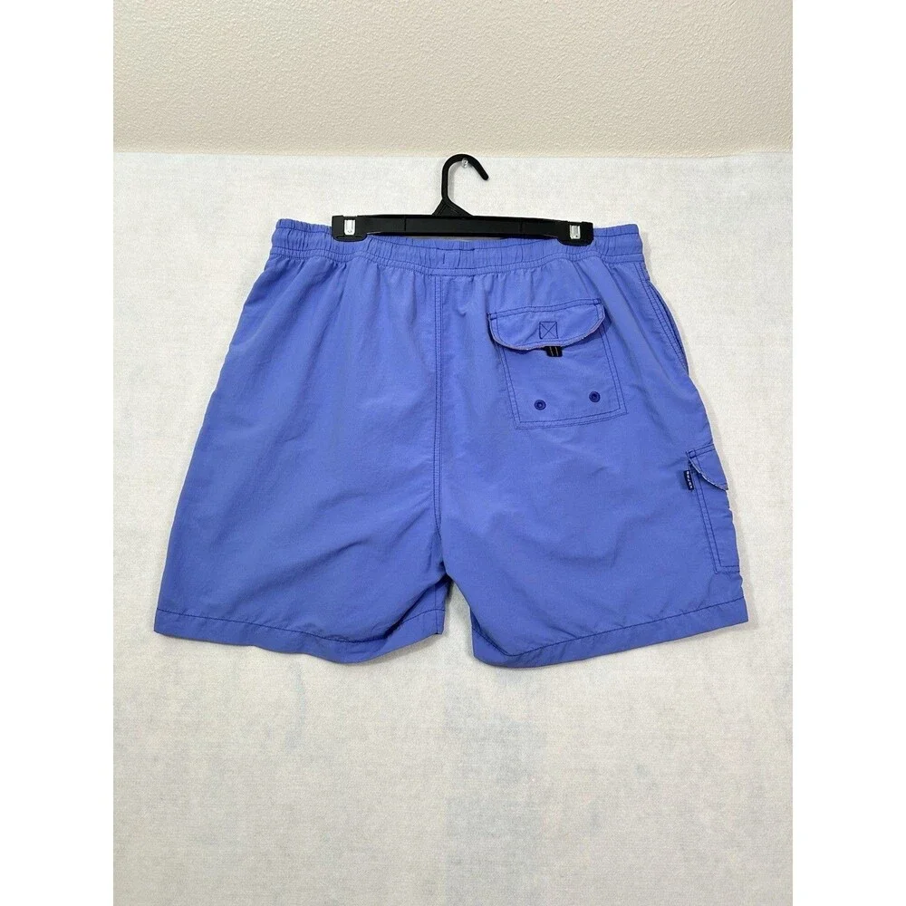 TOMMY BAHAMA Relax Large Swim Trunks Blue Cargo Mesh Lined Board Nylon Shorts